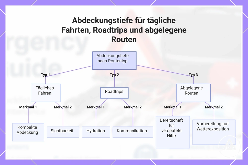 Abdeckungstiefe für tägliche Fahrten, Roadtrips und abgelegene Routen