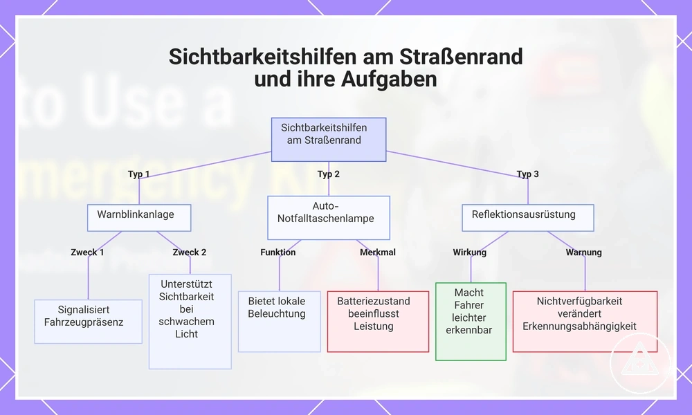 Sichtbarkeitshilfen am Straßenrand und ihre Aufgaben