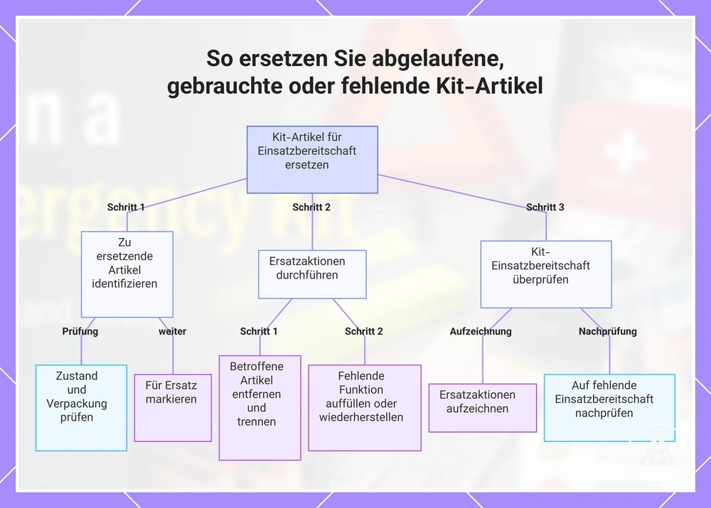 So ersetzen Sie abgelaufene, gebrauchte oder fehlende Kit-Artikel