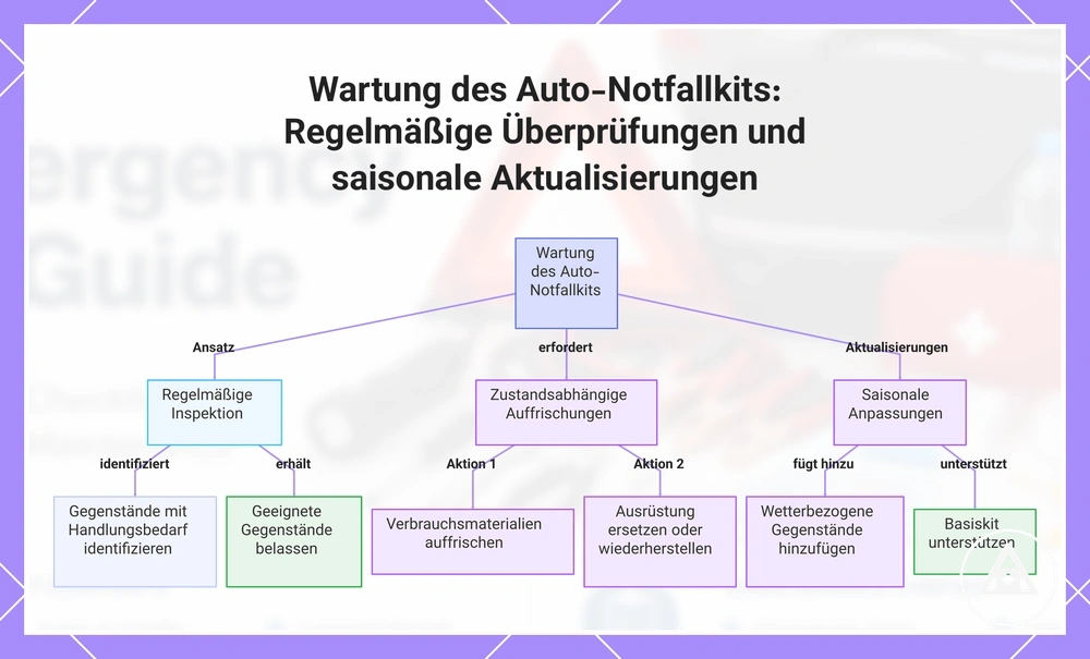 Wartung des Auto-Notfallkits: Regelmäßige Überprüfungen und saisonale Aktualisierungen