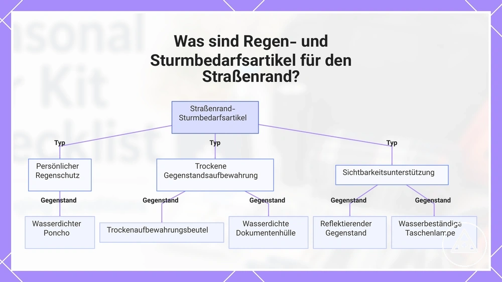 Was sind Regen- und Sturmbedarfsartikel für den Straßenrand?