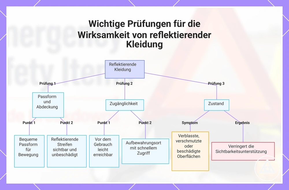 Wichtige Prüfungen für die Wirksamkeit von reflektierender Kleidung