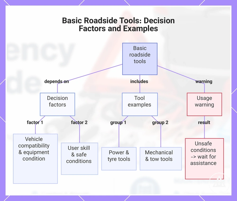 Basic Roadside Tools: Decision Factors and Examples