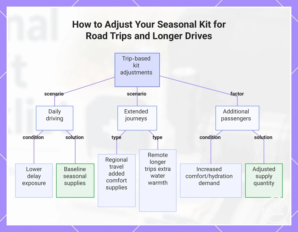 How to Adjust Your Seasonal Kit for Road Trips and Longer Drives