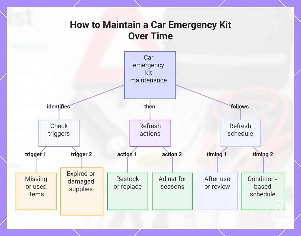 How to Maintain a Car Emergency Kit Over Time