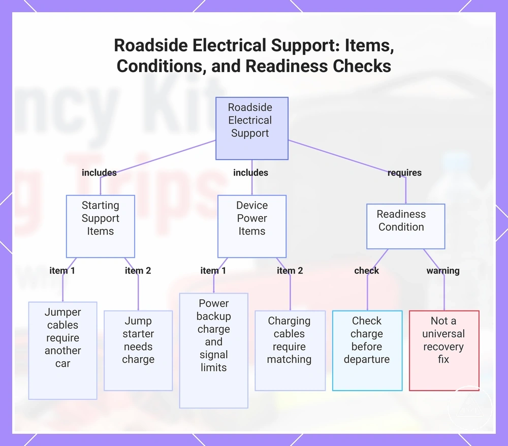 Roadside Electrical Support: Items, Conditions, and Readiness Checks