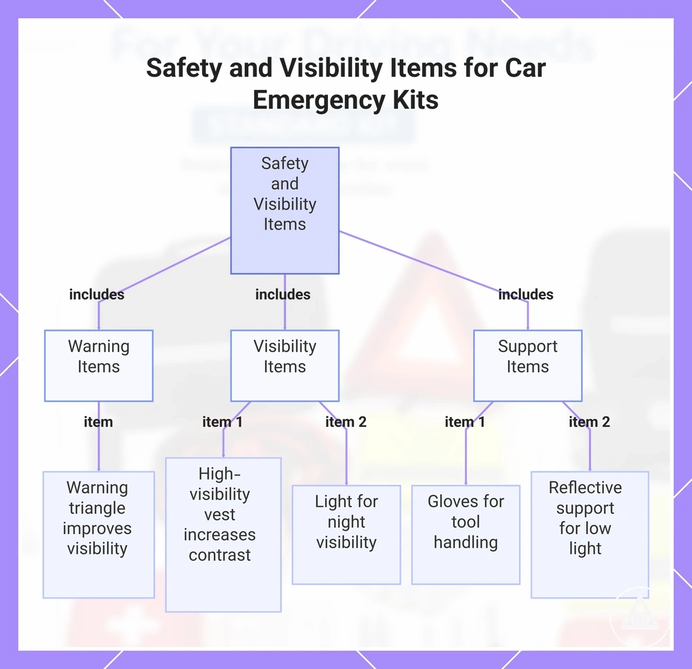 Safety and Visibility Items for Car Emergency Kits