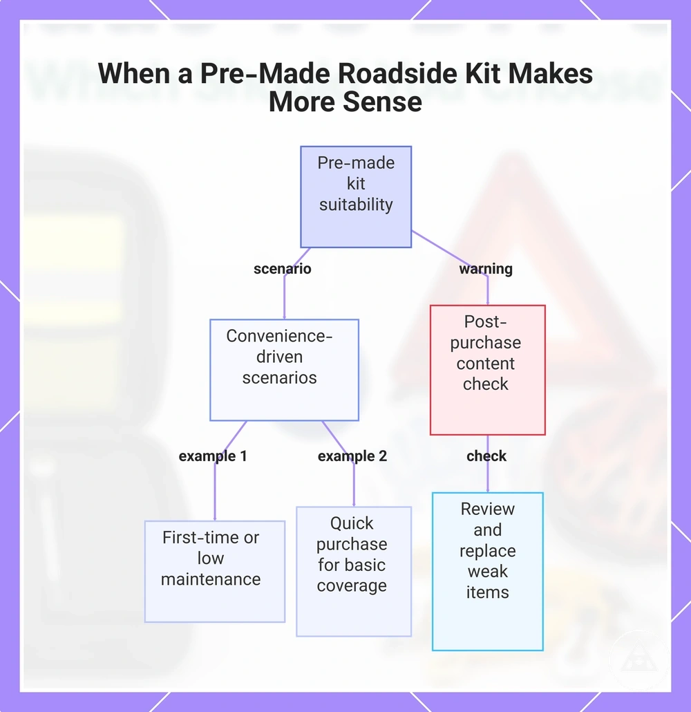 When a Pre-Made Roadside Kit Makes More Sense