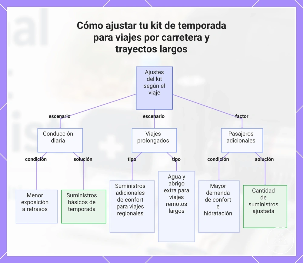 Cómo ajustar tu kit de temporada para viajes por carretera y trayectos largos
