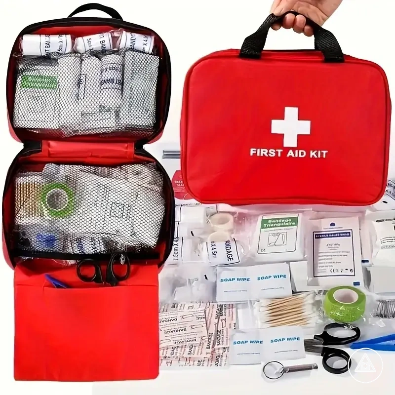 Trousse de premiers secours trauma compacte pour urgences à la maison, en voiture, en déplacement, dehors ou au camping