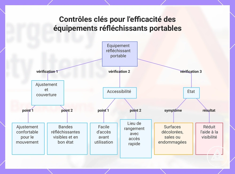 Contrôles clés pour l'efficacité des équipements réfléchissants portables