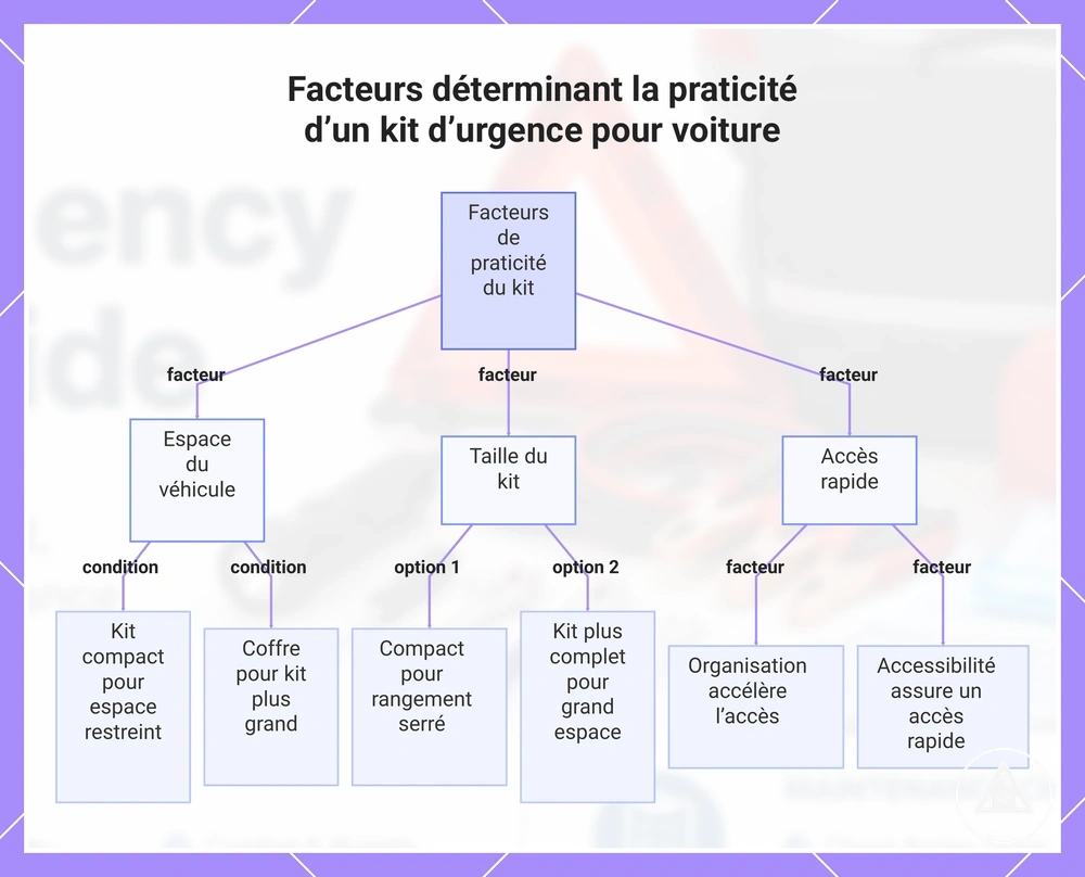 Facteurs déterminant la praticité d’un kit d’urgence pour voiture