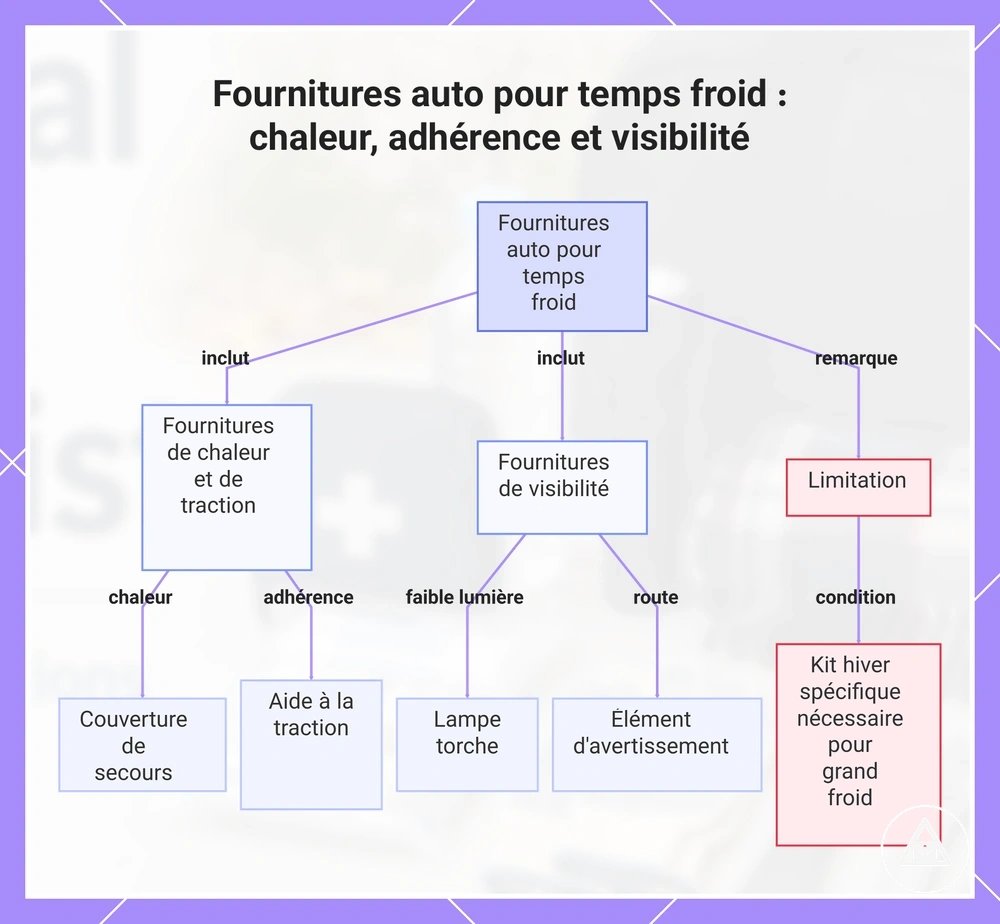 Fournitures auto pour temps froid : chaleur, adhérence et visibilité