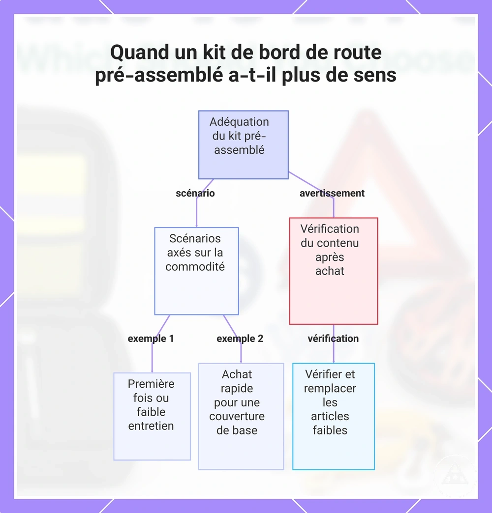 Quand un kit de bord de route pré-assemblé a-t-il plus de sens