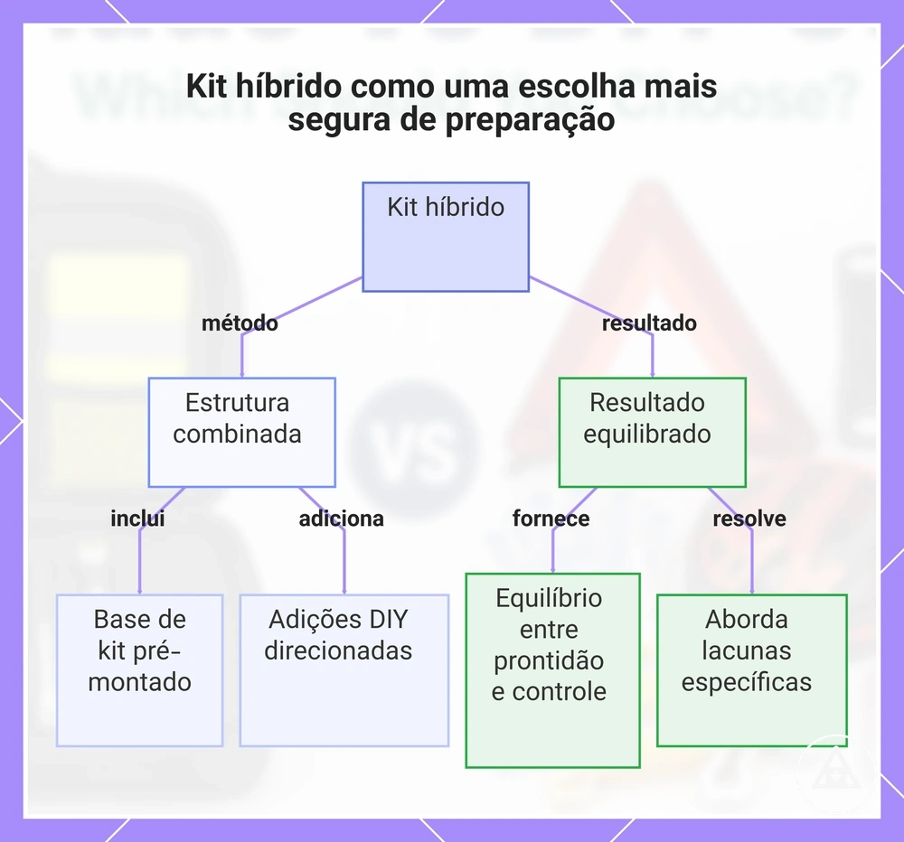 Kit híbrido como uma escolha mais segura de preparação