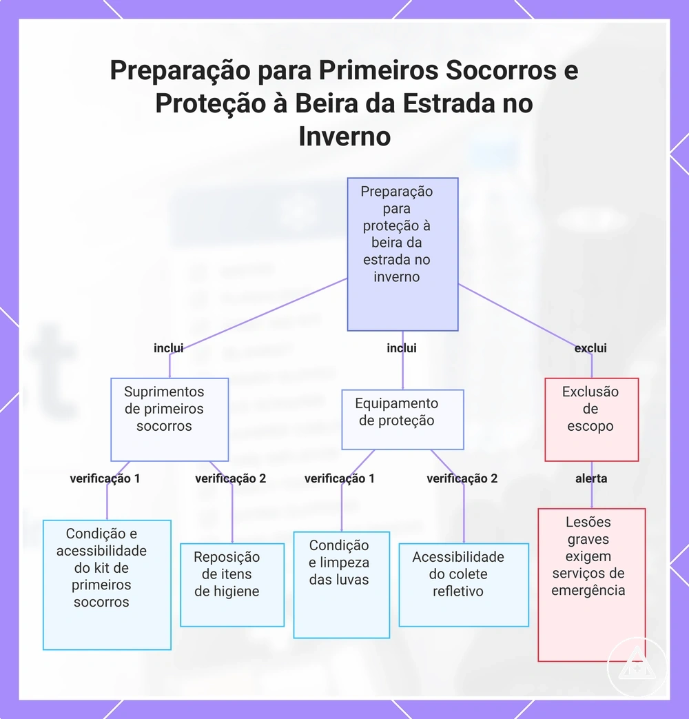 Preparação para Primeiros Socorros e Proteção à Beira da Estrada no Inverno