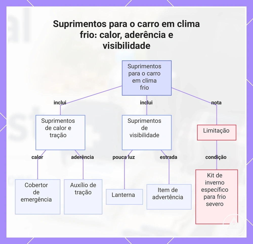 Suprimentos para o carro em clima frio: calor, aderência e visibilidade