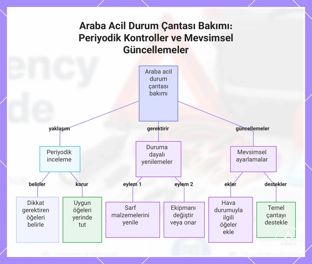 Araba Acil Durum Çantası Bakımı: Periyodik Kontroller ve Mevsimsel Güncellemeler