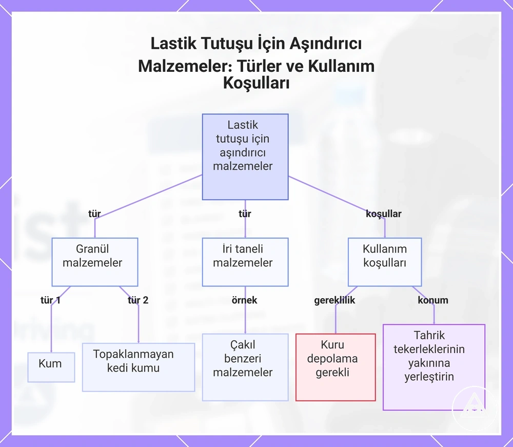 Lastik Tutuşu İçin Aşındırıcı Malzemeler: Türler ve Kullanım Koşulları