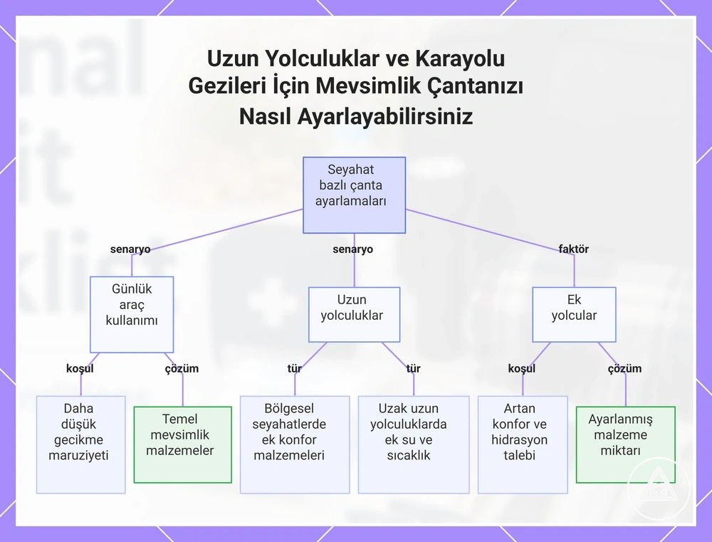Uzun Yolculuklar ve Karayolu Gezileri İçin Mevsimlik Çantanızı Nasıl Ayarlayabilirsiniz