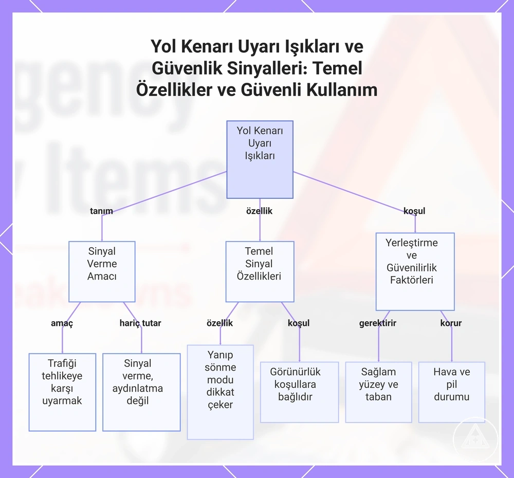 Yol Kenarı Uyarı Işıkları ve Güvenlik Sinyalleri: Temel Özellikler ve Güvenli Kullanım